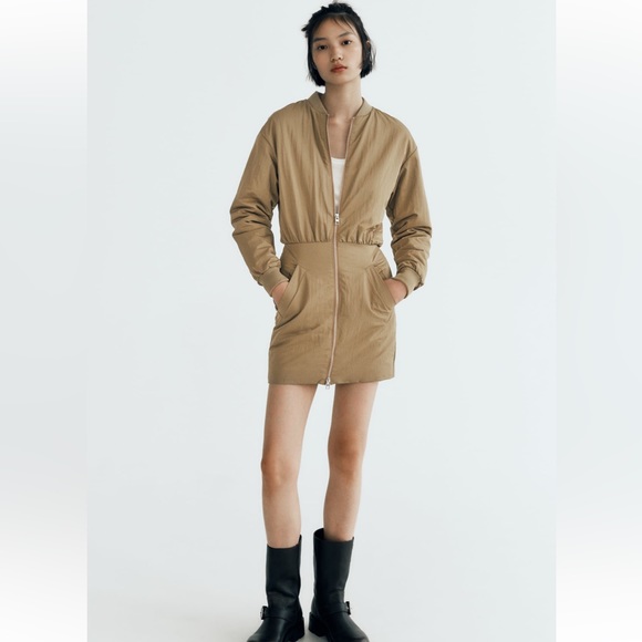 Zara Mini Bomber Dress - Picture 4 of 4